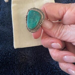Bennie Ration sterling silver and turquoise ring size 7